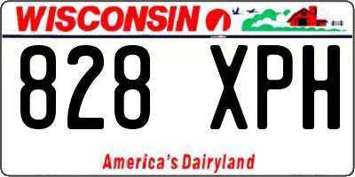 WI license plate 828XPH