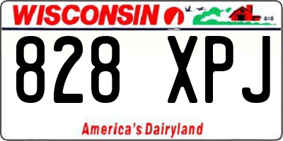 WI license plate 828XPJ