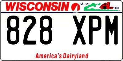 WI license plate 828XPM