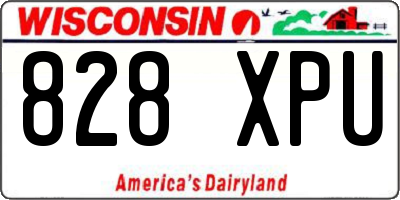 WI license plate 828XPU