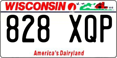 WI license plate 828XQP