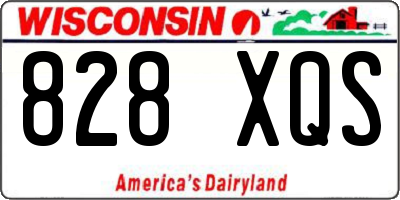 WI license plate 828XQS