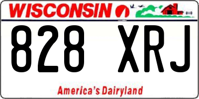 WI license plate 828XRJ