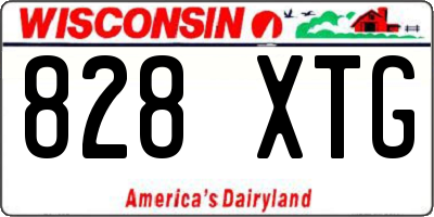 WI license plate 828XTG