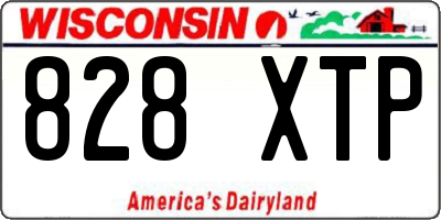 WI license plate 828XTP