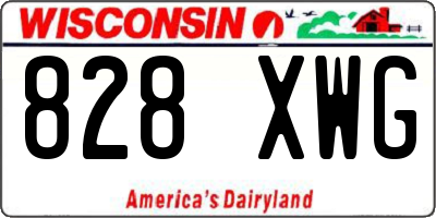 WI license plate 828XWG
