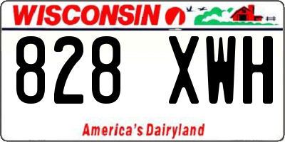 WI license plate 828XWH
