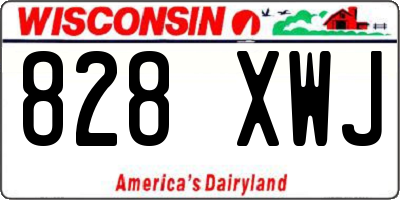 WI license plate 828XWJ