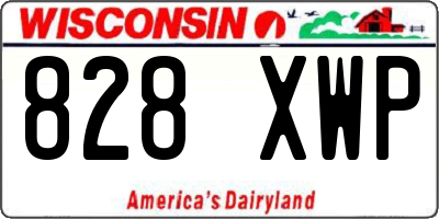 WI license plate 828XWP