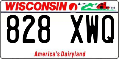 WI license plate 828XWQ