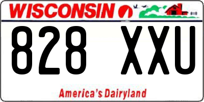 WI license plate 828XXU