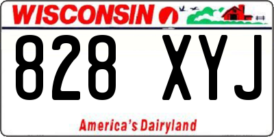 WI license plate 828XYJ