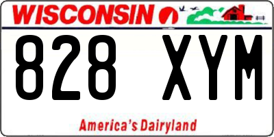 WI license plate 828XYM