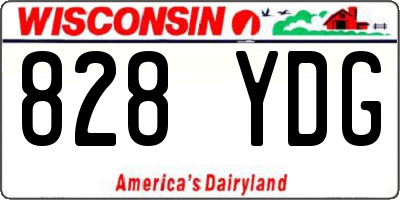 WI license plate 828YDG