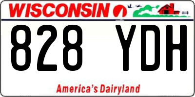 WI license plate 828YDH