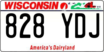 WI license plate 828YDJ