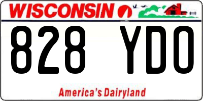 WI license plate 828YDO