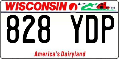 WI license plate 828YDP