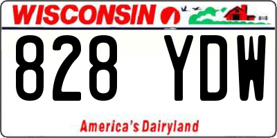 WI license plate 828YDW