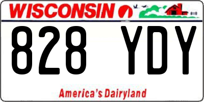 WI license plate 828YDY