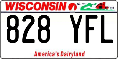 WI license plate 828YFL