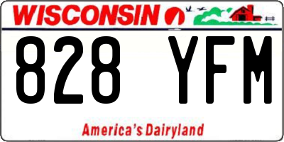 WI license plate 828YFM
