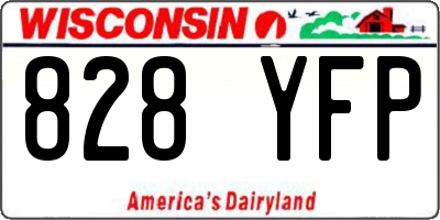 WI license plate 828YFP