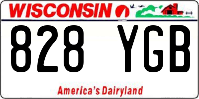 WI license plate 828YGB