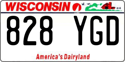 WI license plate 828YGD