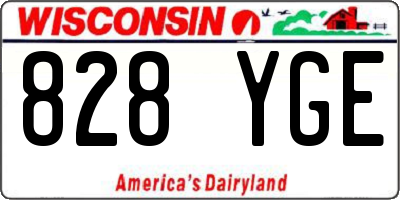WI license plate 828YGE
