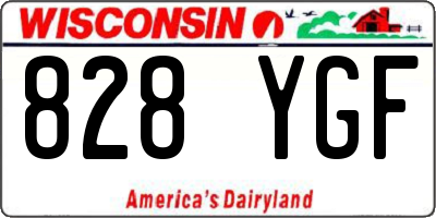 WI license plate 828YGF