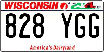 WI license plate 828YGG