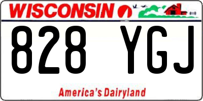 WI license plate 828YGJ