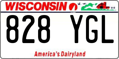WI license plate 828YGL