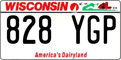 WI license plate 828YGP