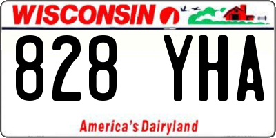 WI license plate 828YHA