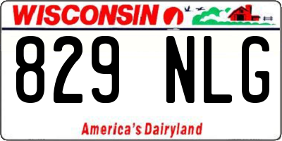 WI license plate 829NLG