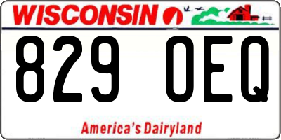 WI license plate 829OEQ