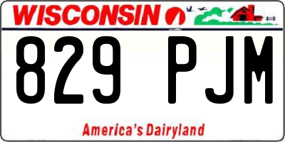 WI license plate 829PJM