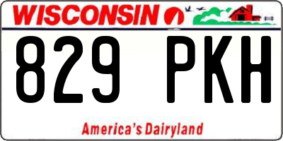 WI license plate 829PKH