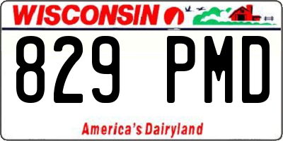 WI license plate 829PMD