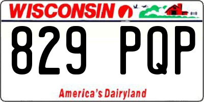 WI license plate 829PQP