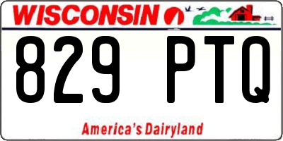WI license plate 829PTQ