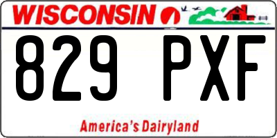 WI license plate 829PXF