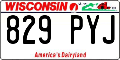 WI license plate 829PYJ
