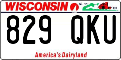 WI license plate 829QKU