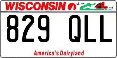 WI license plate 829QLL