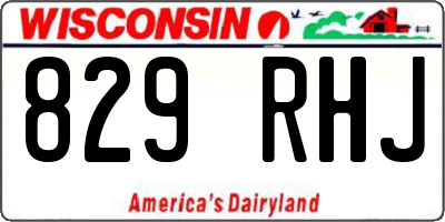 WI license plate 829RHJ