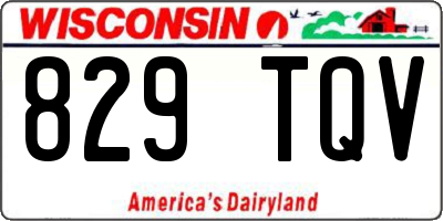 WI license plate 829TQV