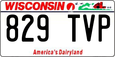 WI license plate 829TVP